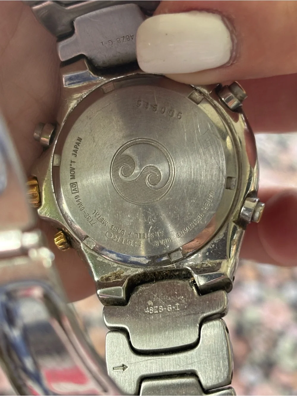 Seiko Two-Tone Silver and Gold Men's Chronograph Watch